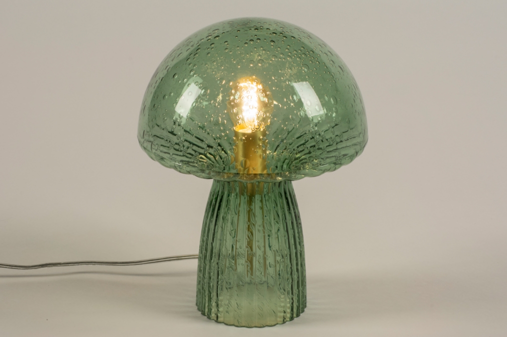 Stolní skleněná lampa Basilley Green
