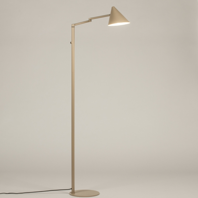 Stojací designová lampa Florentia Taupe