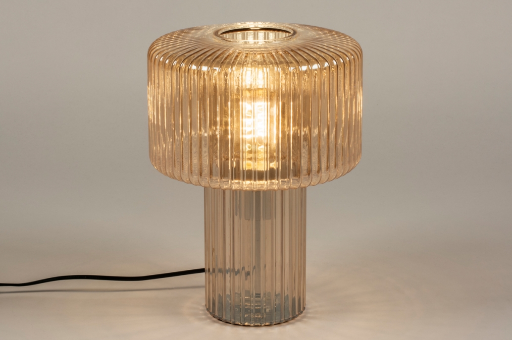 Stolní retro lampa Lisboa Glass Bernstein