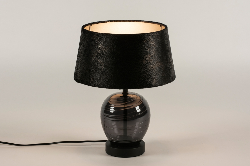 Stolní designová lampa Eleon Nero 38