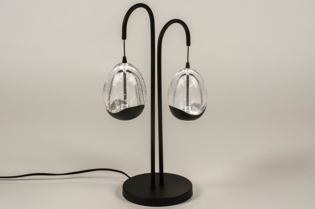 Stolní designová stmívatelná lampa Benelux Nero 2