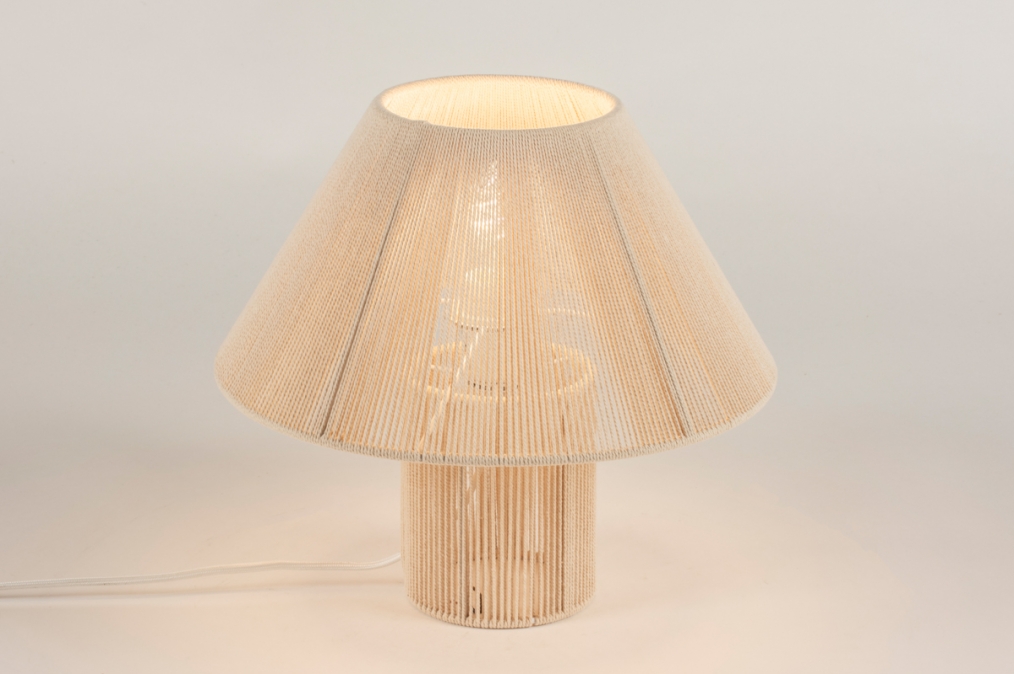 Stolní designová lampa Anne Taupe