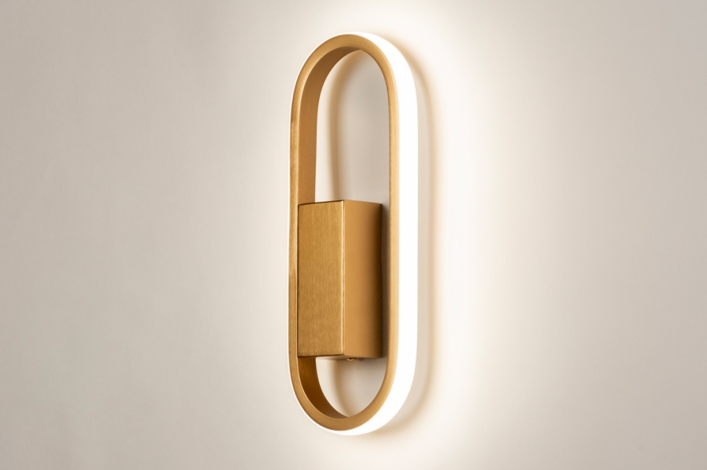 Nástěnné designové LED svítidlo Aret Gold