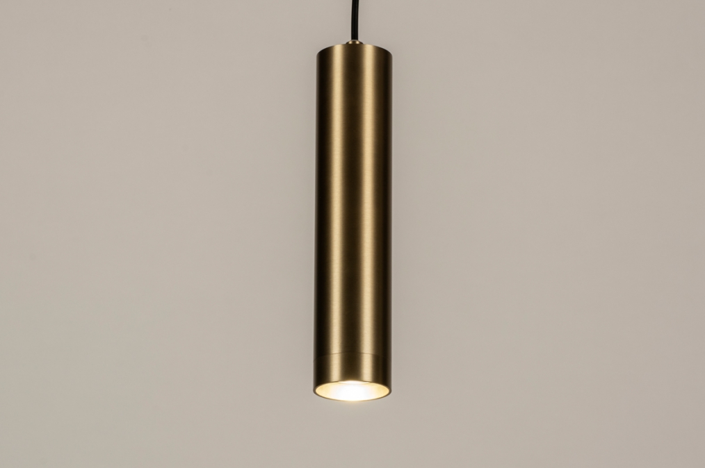 Závěsné minimalistické zlaté svítidlo Teramo Gold