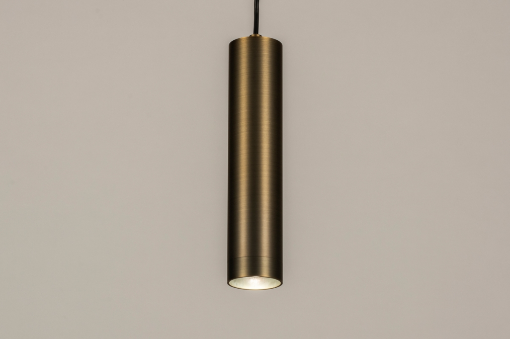 Závěsné minimalistické bronzové svítidlo Teramo Bronze