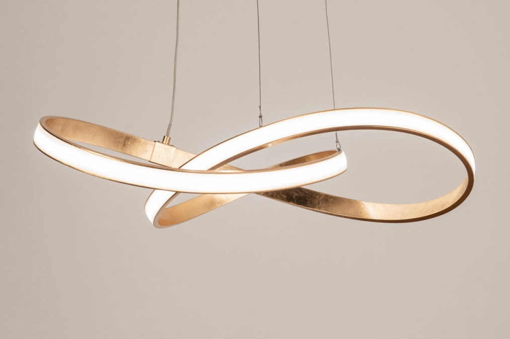 Závěsné LED svítidlo Malorca Satin Gold 60