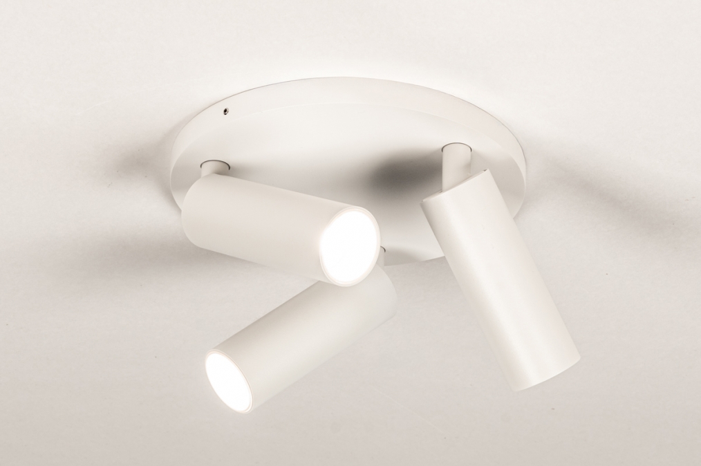 Stropní bodové svítidlo Conno White 3 Round