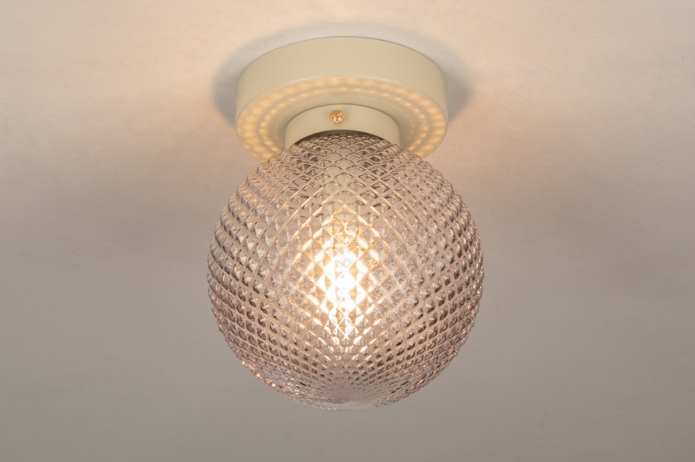 Stropní svítidlo Gubbi Art Deco Taupe