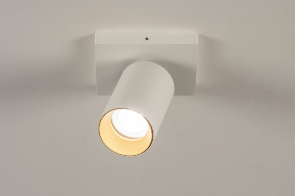 Stropní bodové svítidlo Average Spot White and Gold I