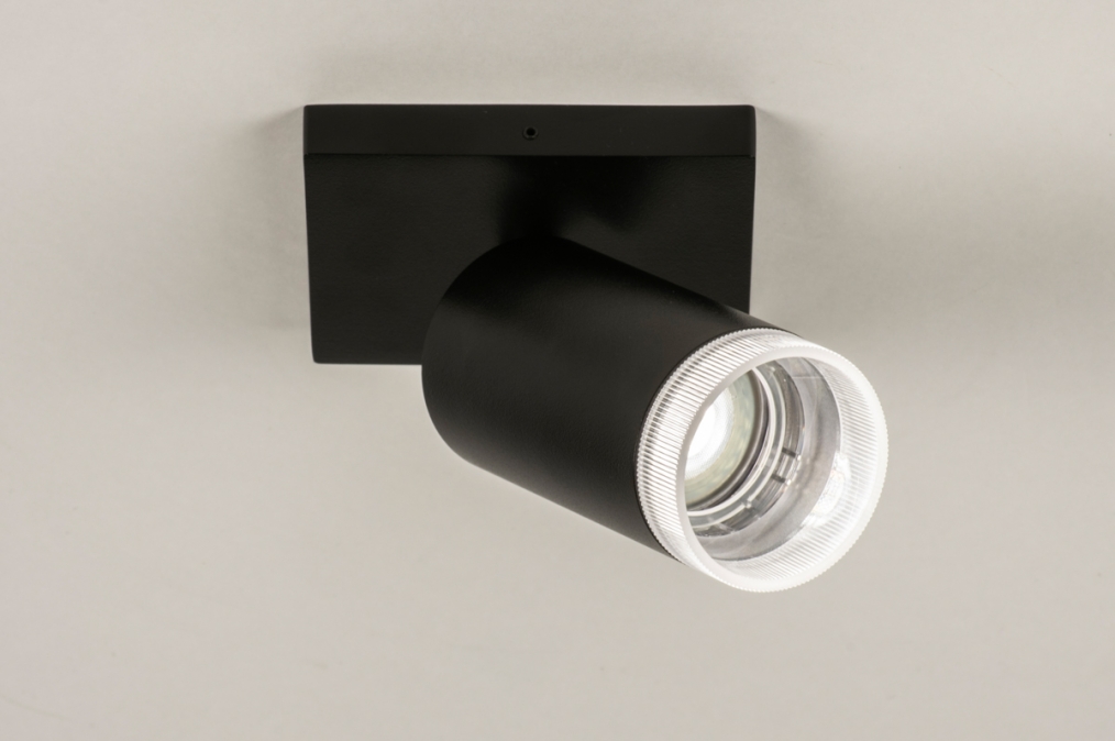 Stropní bodové svítidlo Average Spot Black I and Glass