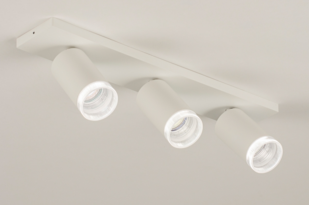 Stropní bodové svítidlo Average Spot White III Glass