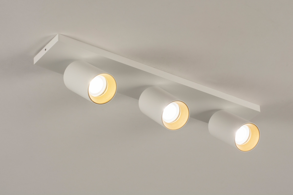 Stropní svítidlo Average Spot White and Gold III