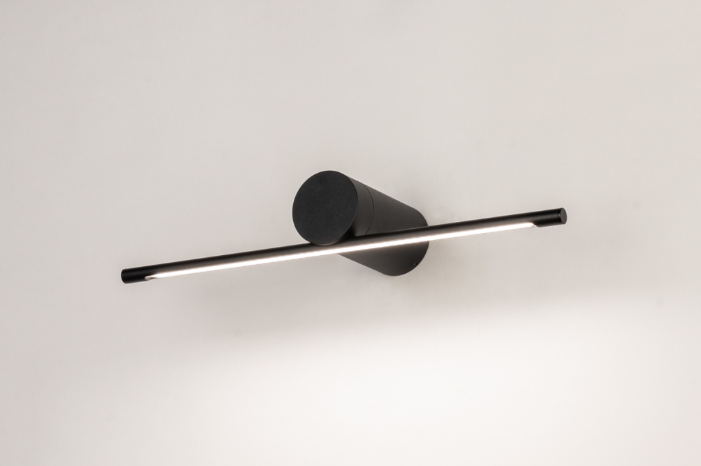 Nástěnné LED svítidlo nad zrcadlo Fox Black 40