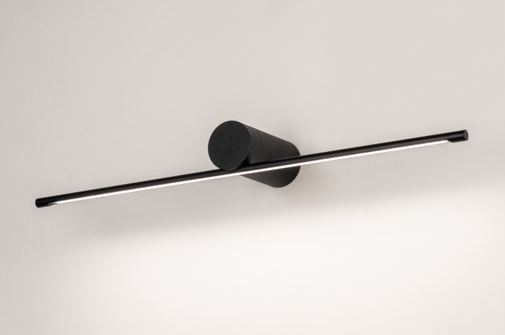 Nástěnné LED svítidlo nad zrcadlo Fox Black 60