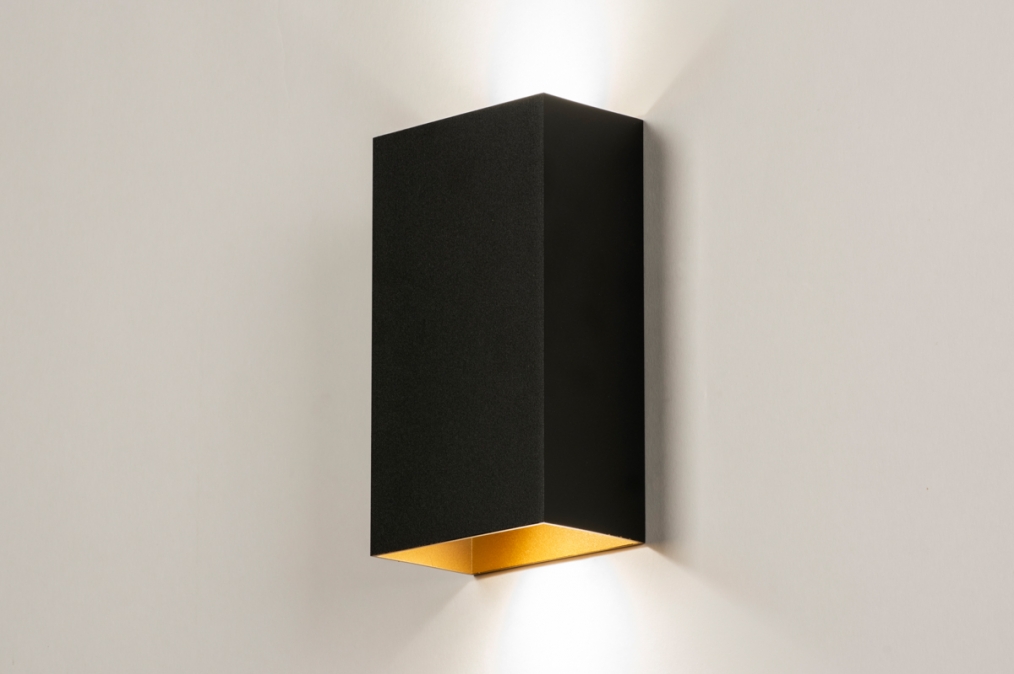 Nástěnné svítidlo Montego Coffe Black and Gold Duo