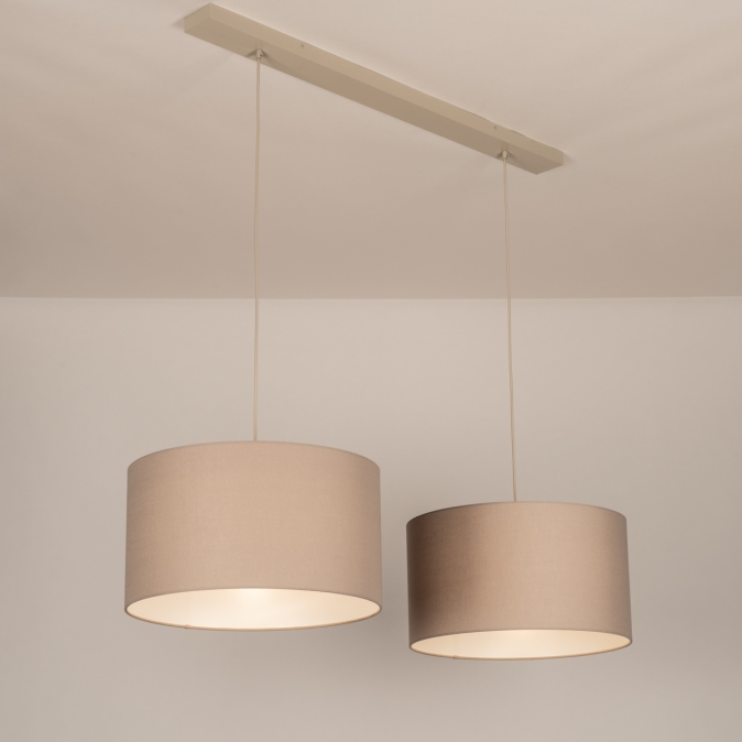 Závěsné svítidlo nad stůl Duo Dark Taupe Unima and Taupe