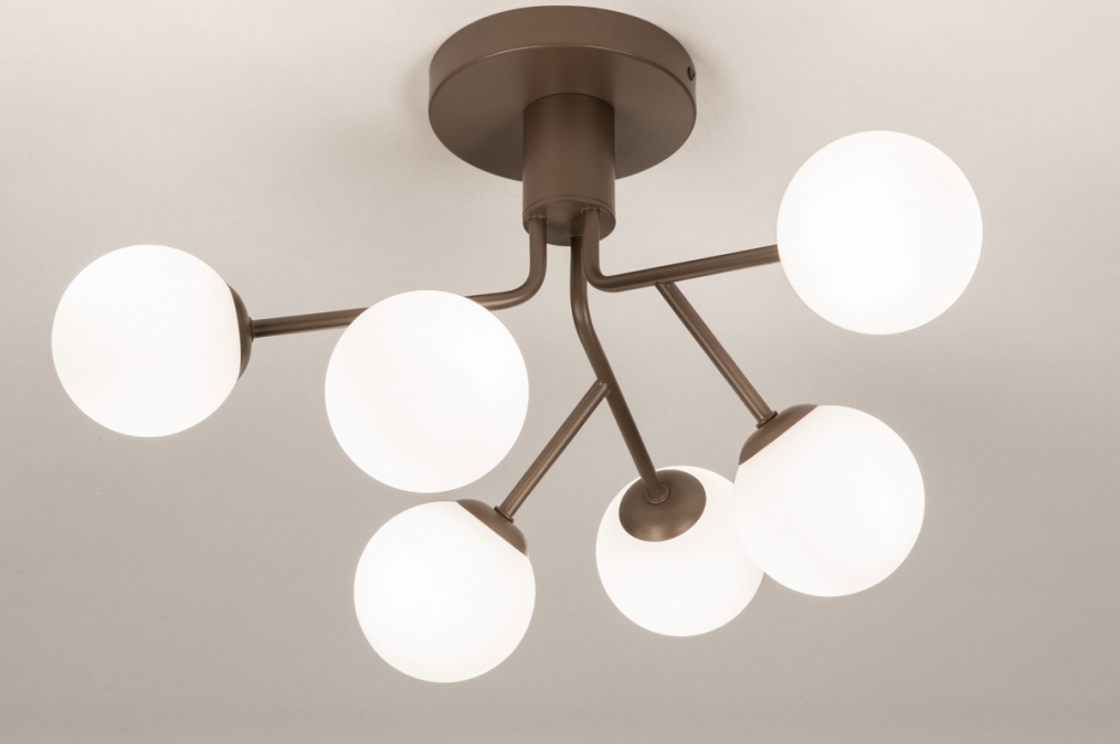 Stropní skleněné svítidlo Element 6 Brown