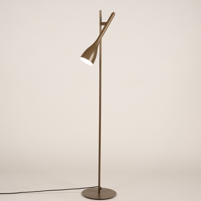 Stojací retro lampa Sofa Brown