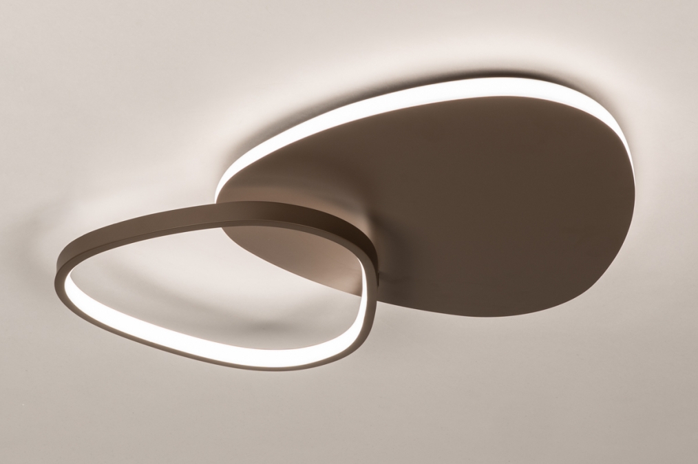 Stropní stmívatelné LED svítidlo Organic Brown 40