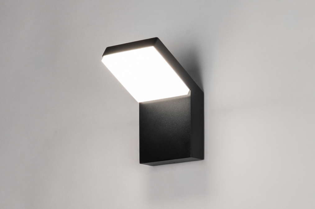 Nástěnné venkovní LED svítidlo Malaga Black