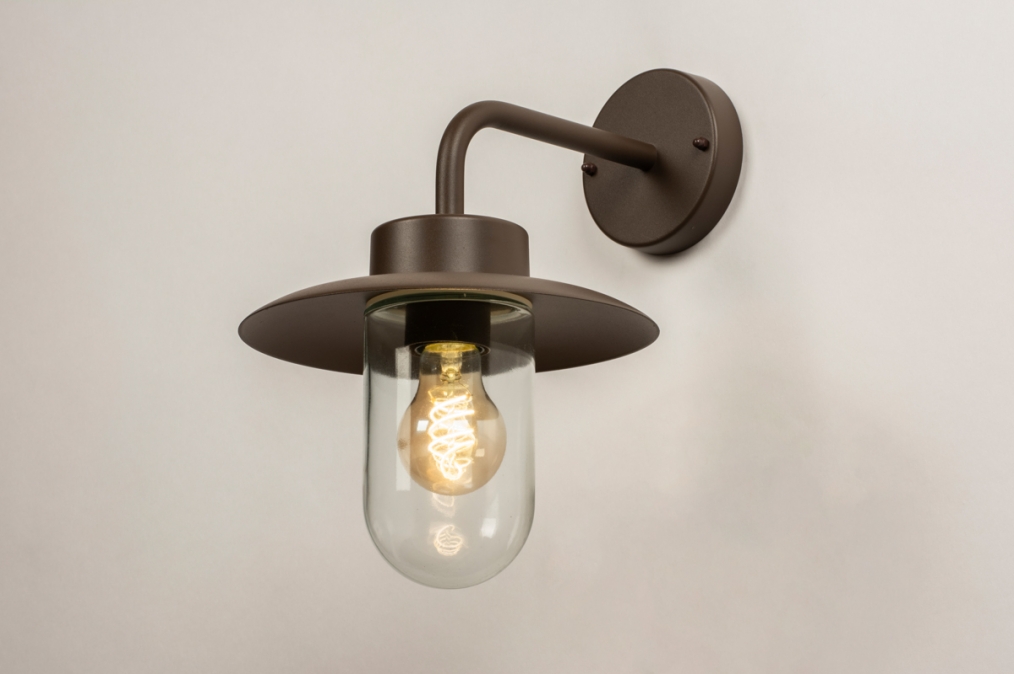 Nástěnné venkovní svítidlo Lanterne Angel Brown