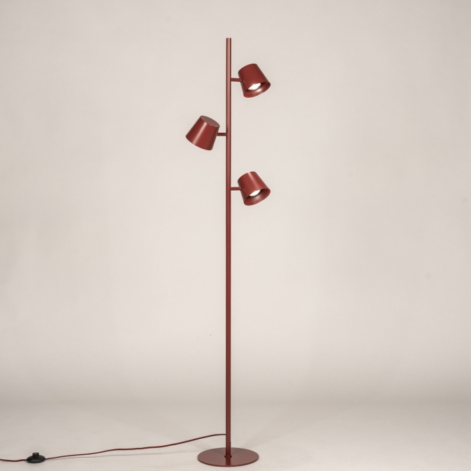 Stojací lampa Snap Fosca Red Trio