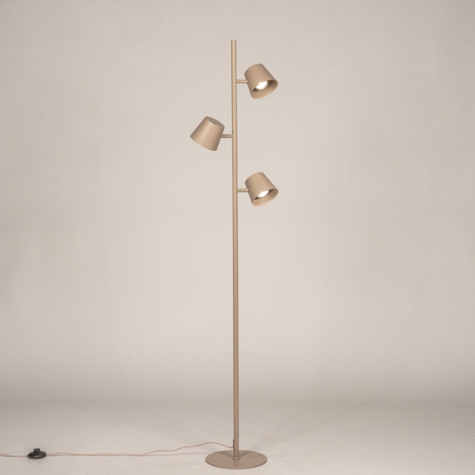 Stojací lampa Snap Fosca Dark Taupe Trio