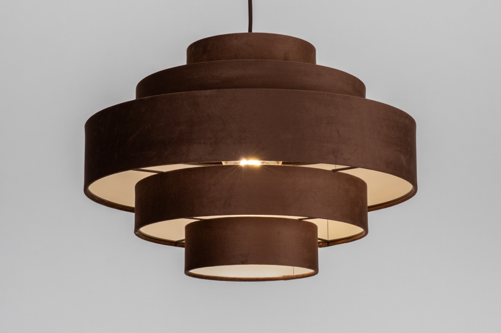 Závěsné svítidlo Madeira X Coffe Satin Brown