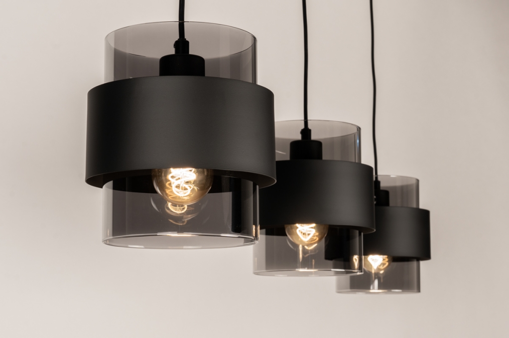 Závěsné svítidlo Retro 70er Line 110 Black