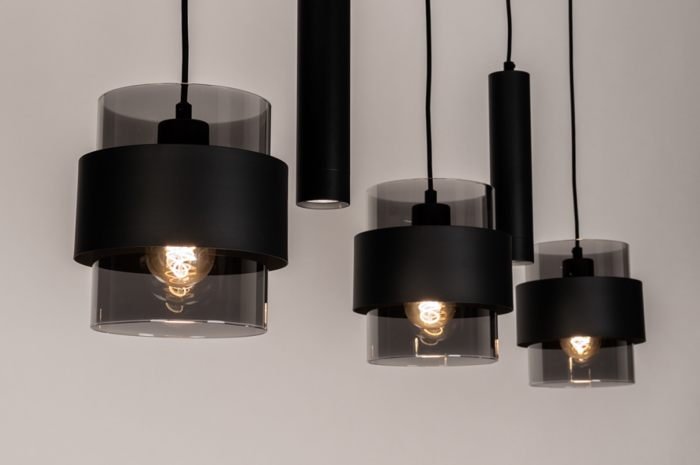 Závěsné svítidlo Retro 70er 5/110 Line Black
