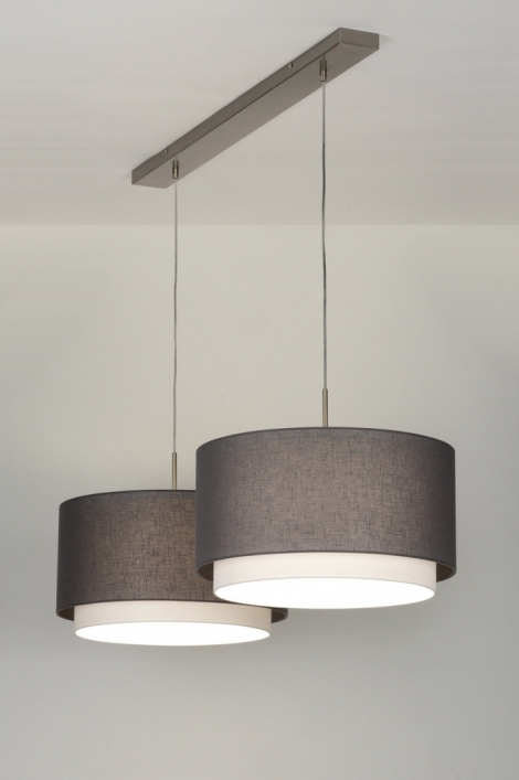 Závěsné designové svítidlo Napolitana Grey Duo