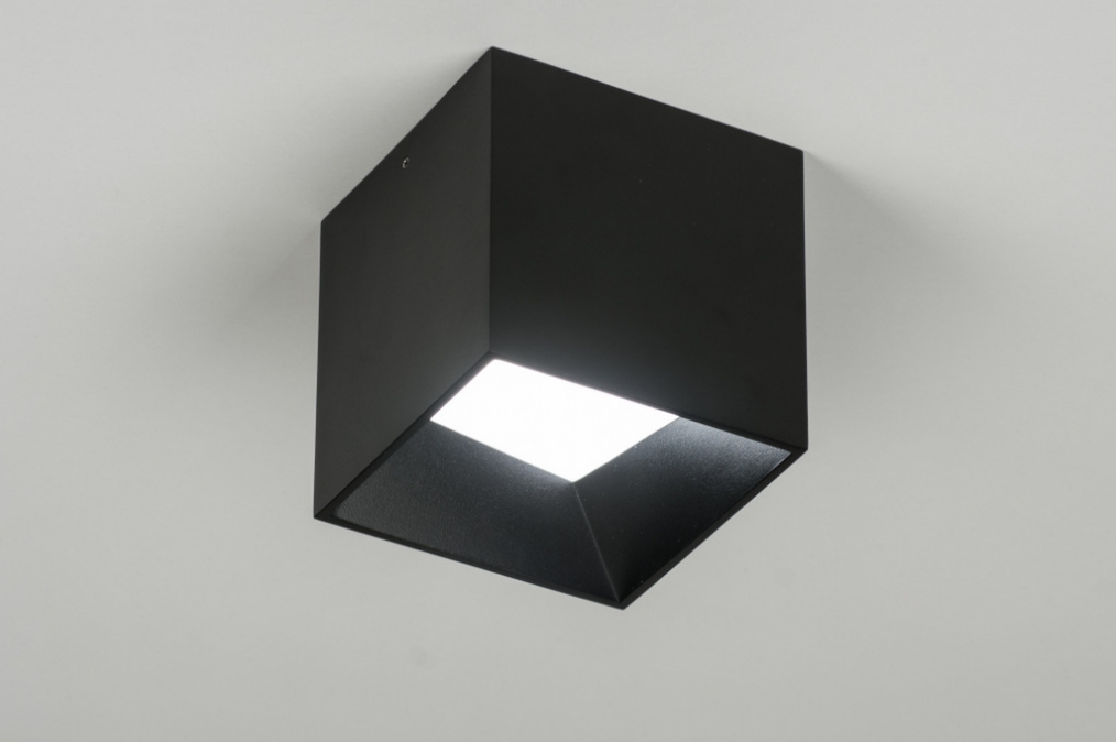 Stropní koupelnové černé bodové LED svítidlo Quadra Black 