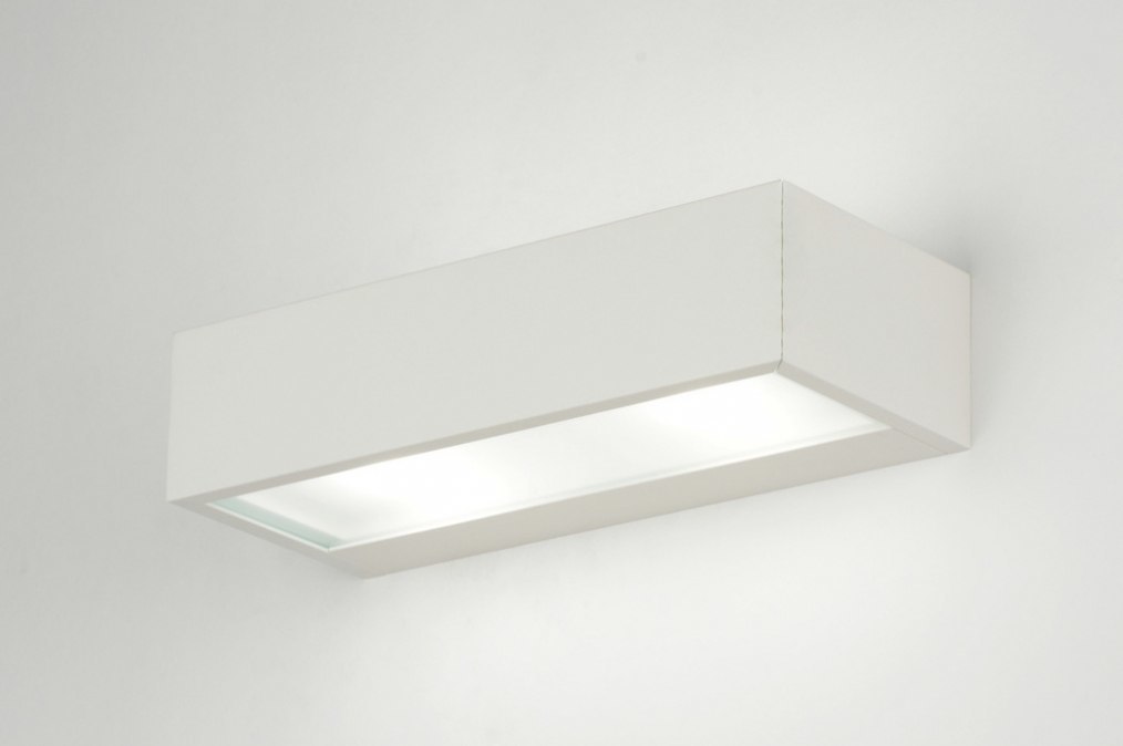 Nástěnné designové bílé svítidlo na schodiště Side White