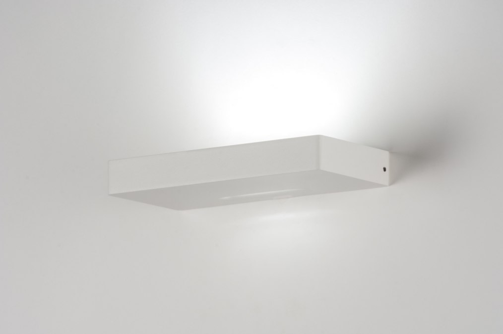 Nástěnné designové bílé LED svítidlo Nogent