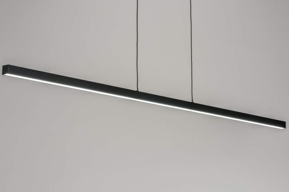 Závěsné designové černé LED svítidlo Corciano O Black