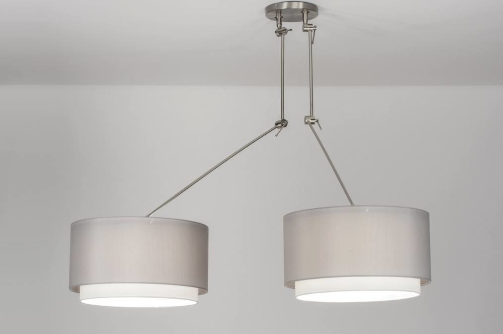 Závěsné designové šedé svítidlo Snap Duo Lumina Nocce Yersey 