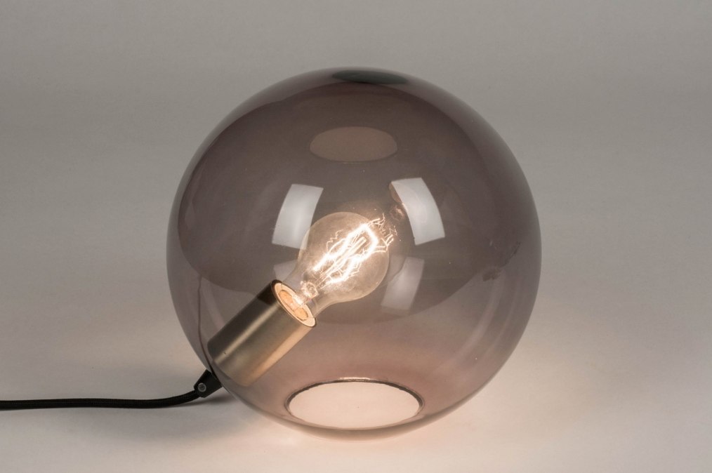 Stolní designová skleněná lampa Prisma I