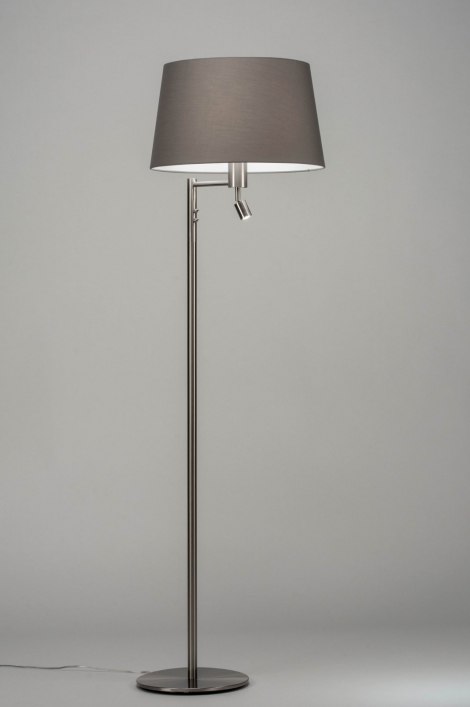 Stojací designová šedá lampa La Scale Grey Nuo